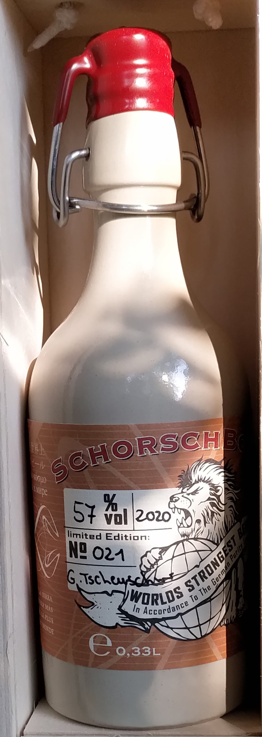 Schorschbock 57% world strongest beer